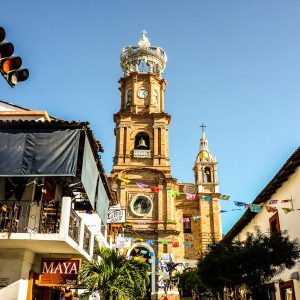 Colonial Church in old Puerto Vallarta
