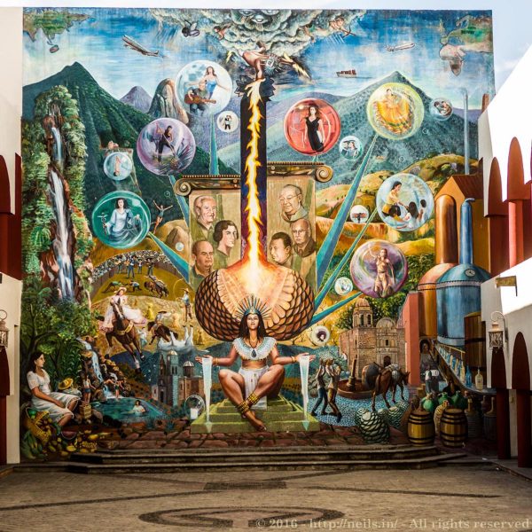 Murial in the Town centre of Tequila