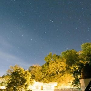 Long exposure of starry skies